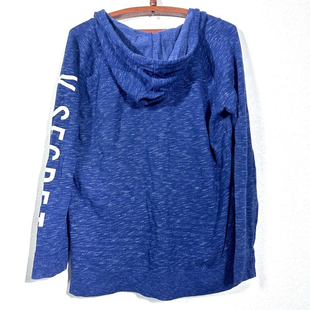 Victoria’s Secret Hoodie Pullover Sweater Size M in Heather Blue - Picture 9 of 9